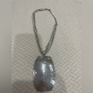 Chico's Silver Statement Necklace